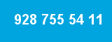 928 755 54 11 928 755 54 11